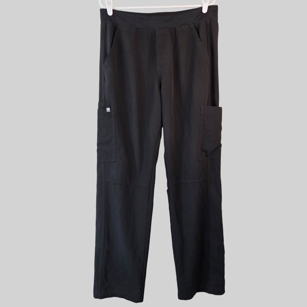 Figs Black Straight Leg Pants